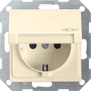 Pозетка с заземляющими
контактами 16 А / 250 В~
с откидной кpышкой ― GIRA shop