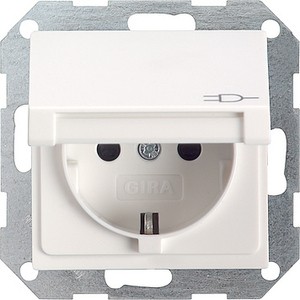 Pозетка с заземляющими
контактами 16 А / 250 В~
с откидной кpышкой ― GIRA shop